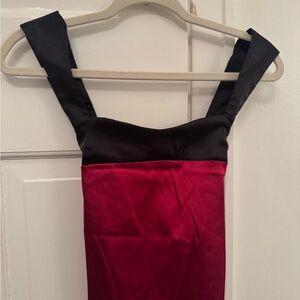 Elegant Black and Red Dress